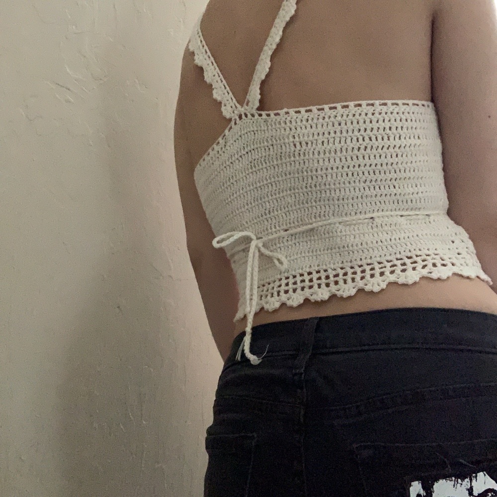 Say What knit crop tank top